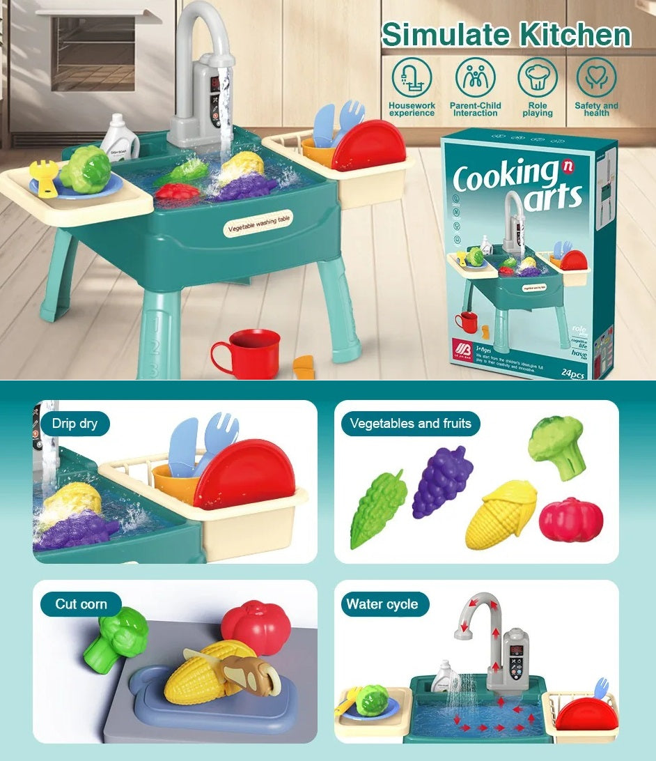 Kletshuts™ KitchenToy: Interactive Children Kitchen Play Toy Set