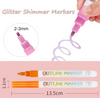 DoubleMarker - Colorful And Metalic Double Line Pen Markers