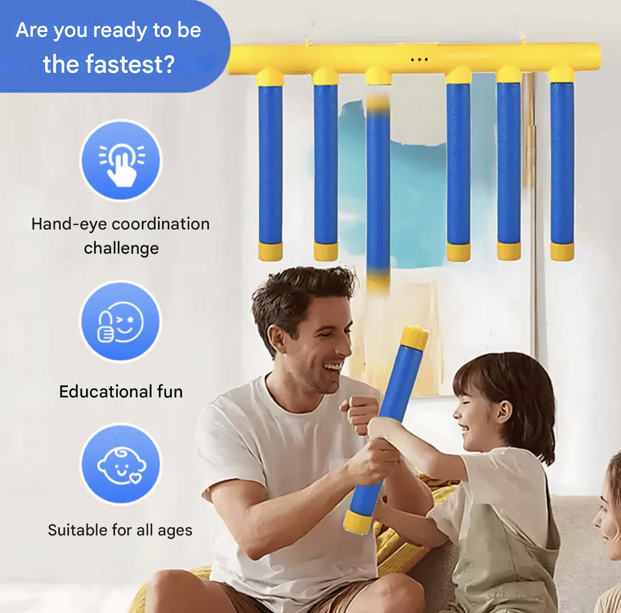 Kletshuts™ FallingSticks: Catching Sticks Game For Adults And Children