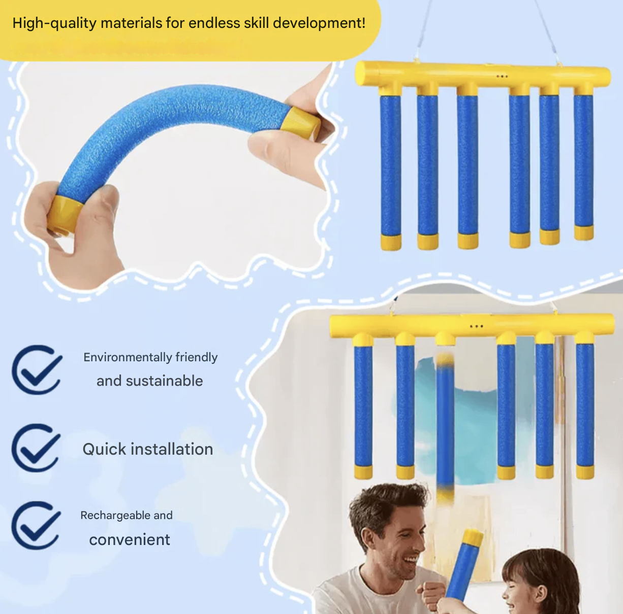 Kletshuts™ FallingSticks: Catching Sticks Game For Adults And Children