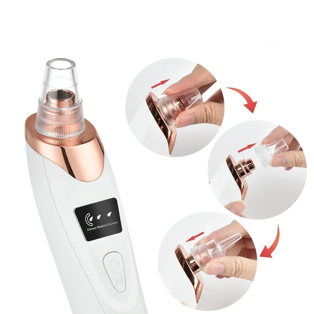 PoreRemover: Rechargeable Smart Blackheads, Whiteheads Pore Remover Kit