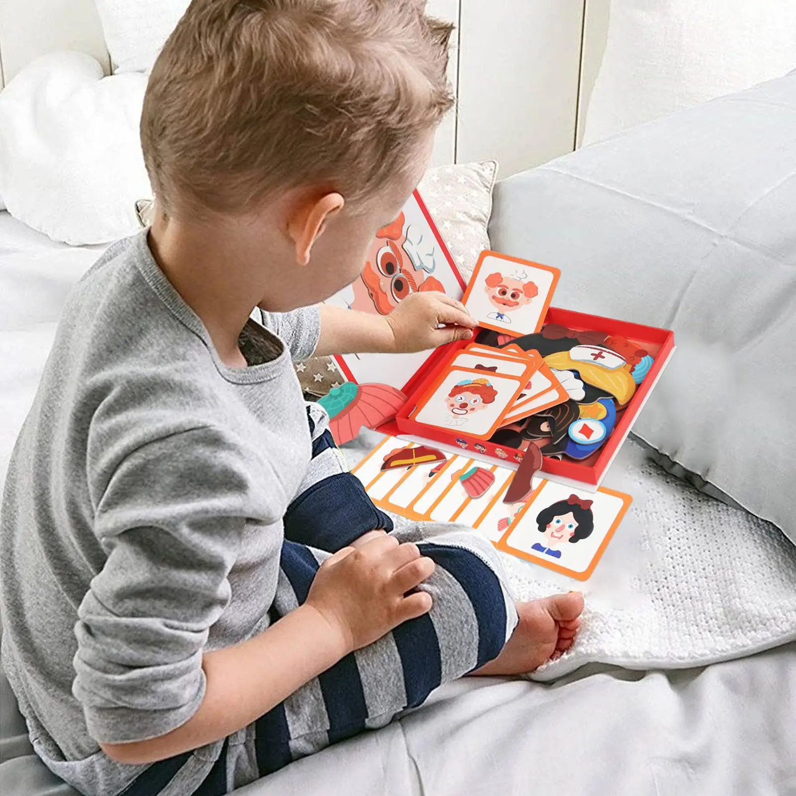 Kletshuts™ CharacterPuzzle: Interactive Change Character Puzzle Game Set Toy