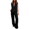 Icone™ BlazerSet: Women's Chic Sleeveless Blazer And Pants Set