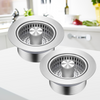 Globetrek° DrainStrainer 1+1 FREE: Easy To Install Kitchen Sink Stopper And Drainer