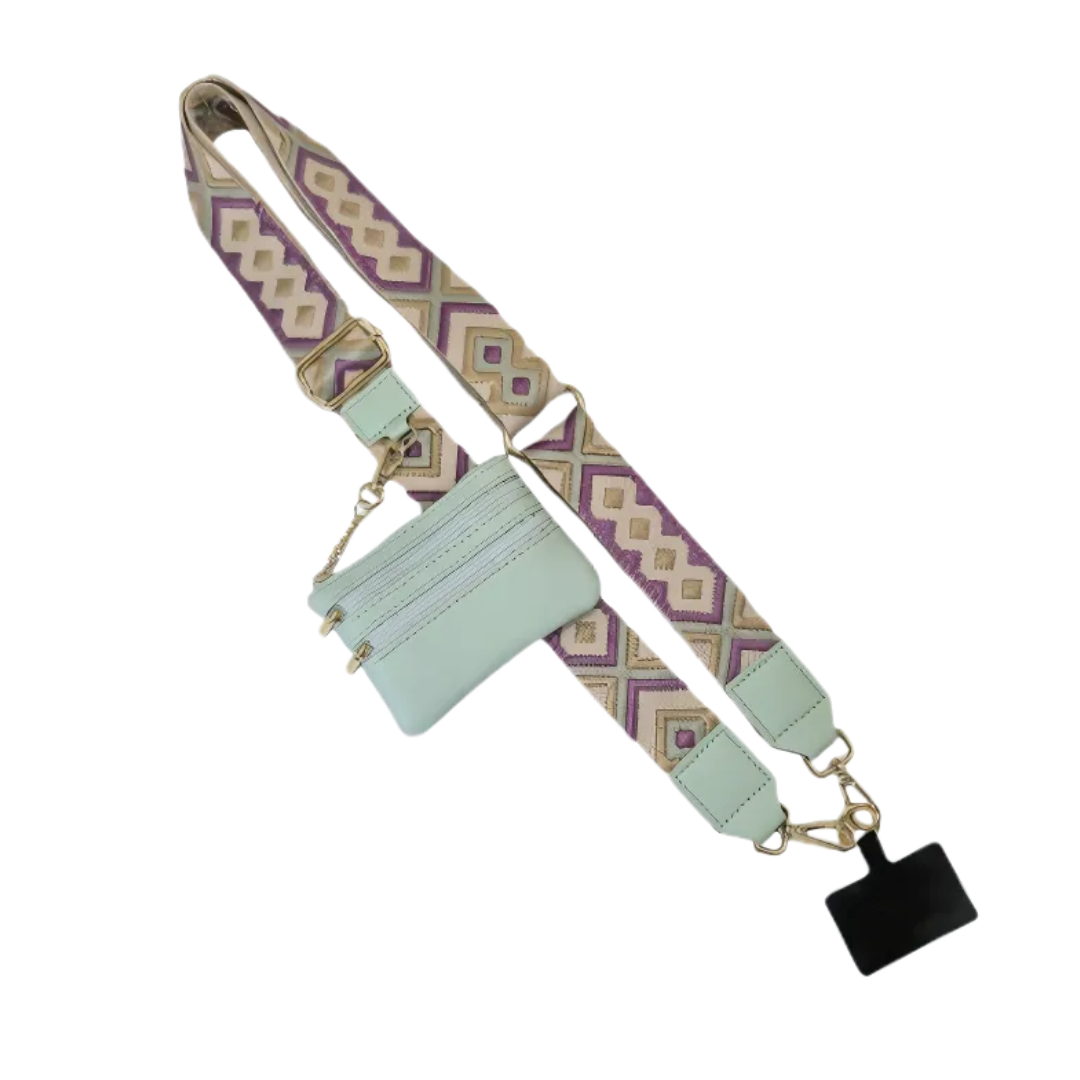 Icone™ PhoneStrap: Adjustable Crossbody Phone Strap With Pouch