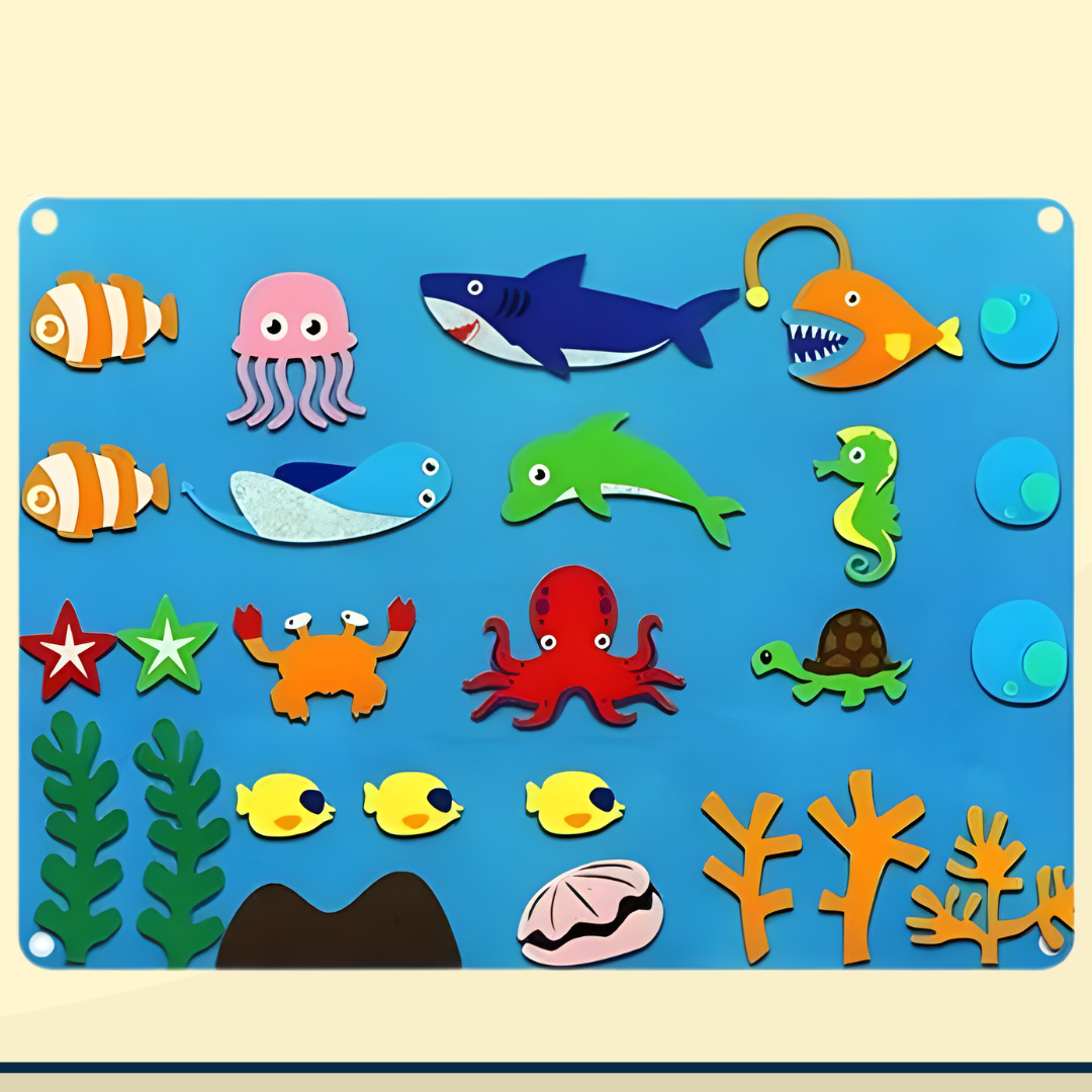 Kletshuts™ LearningBoard: Interactive Early Education Learning Board Set