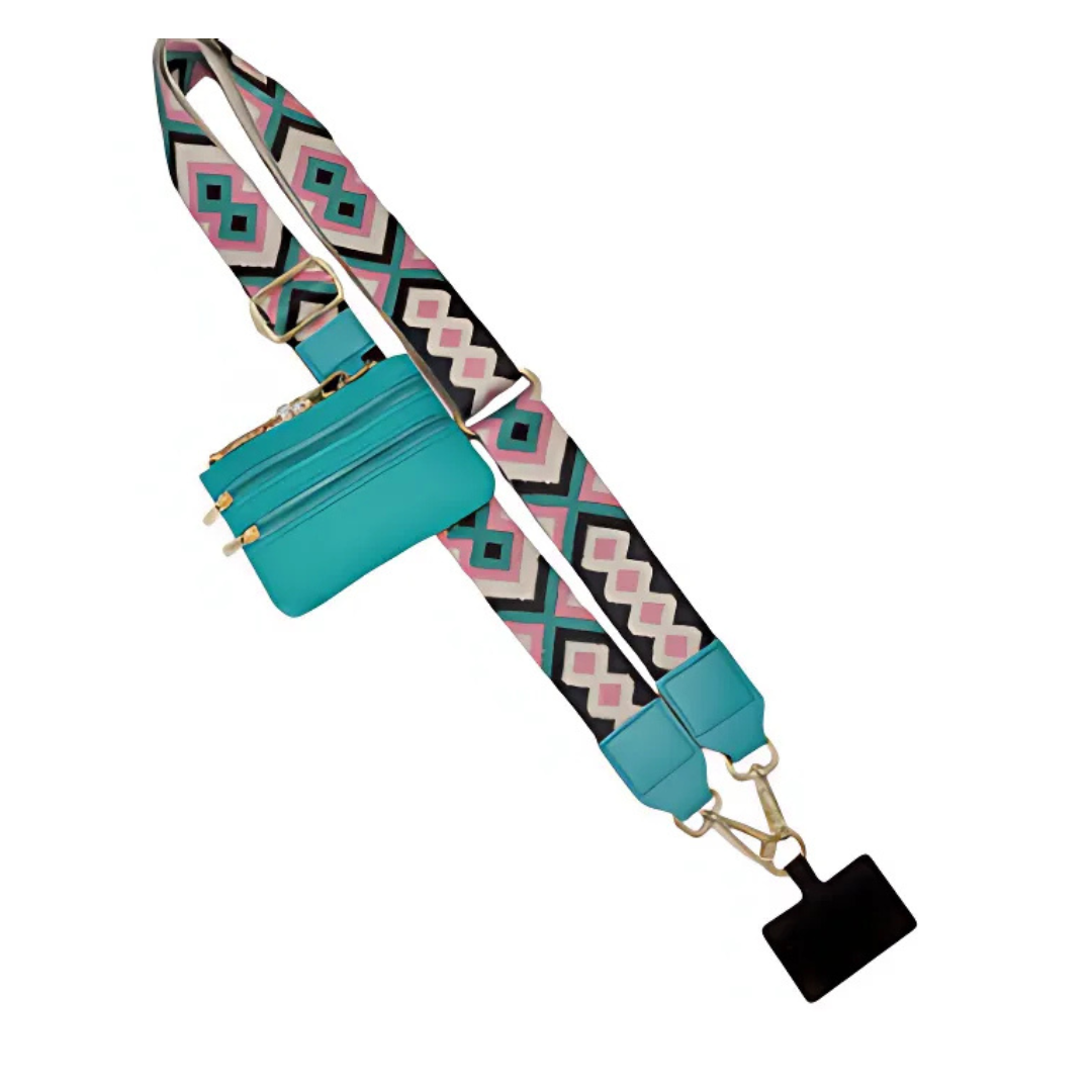 Icone™ PhoneStrap: Adjustable Crossbody Phone Strap With Pouch