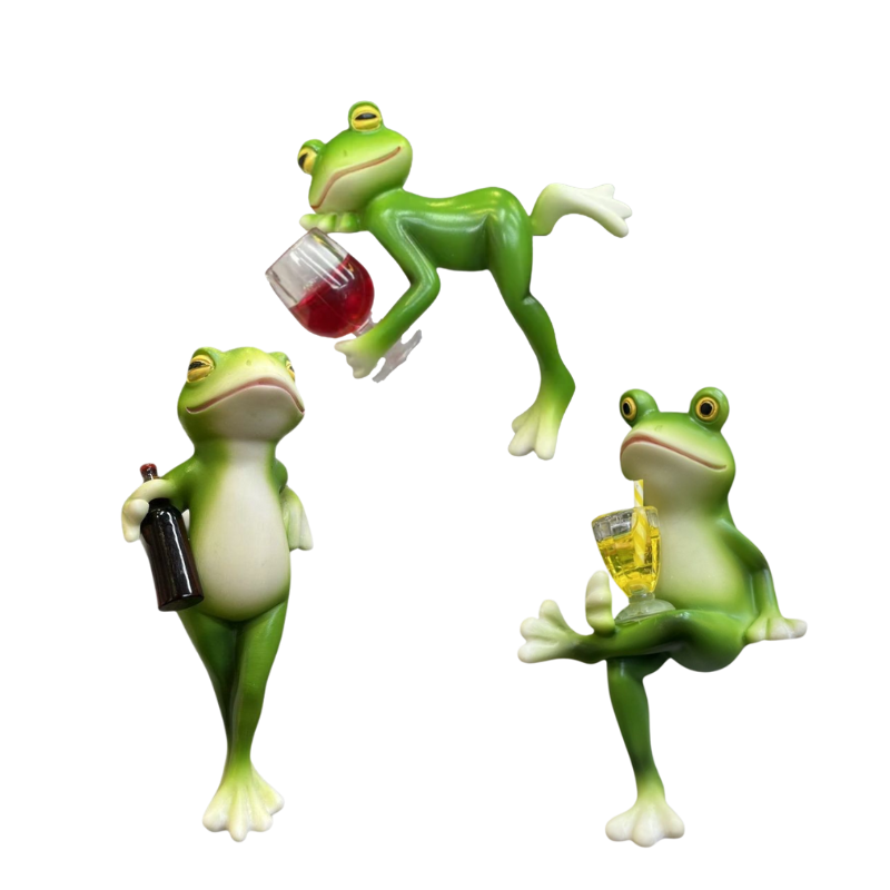 GardenOrnament: Cute Frog Decoration Hanging Pot Edge Garden Ornament