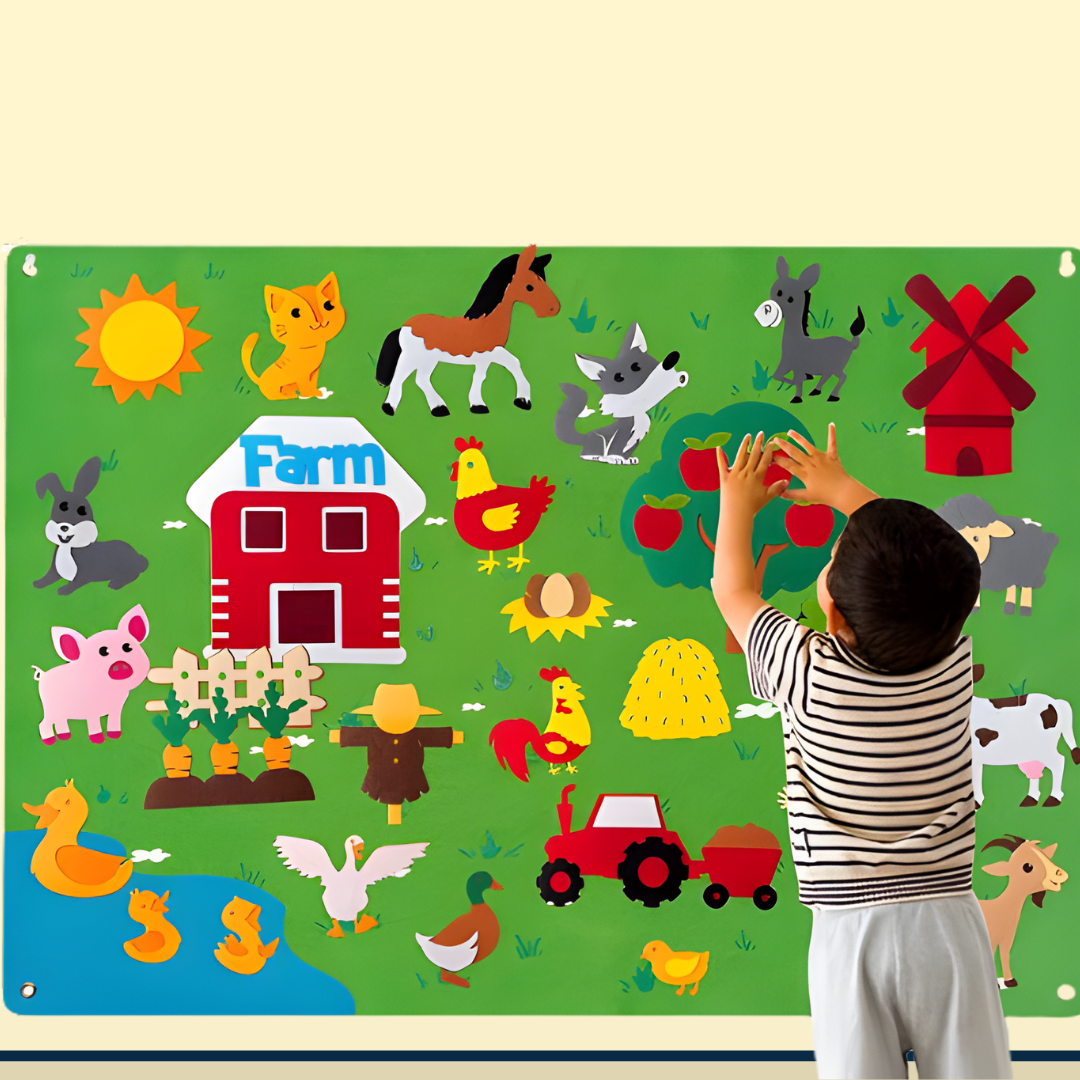 Kletshuts™ LearningBoard: Interactive Early Education Learning Board Set