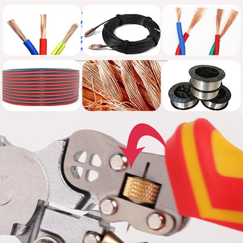 StrippingPliers: 8 In 1 Multifunctional Wire Stripper Tool