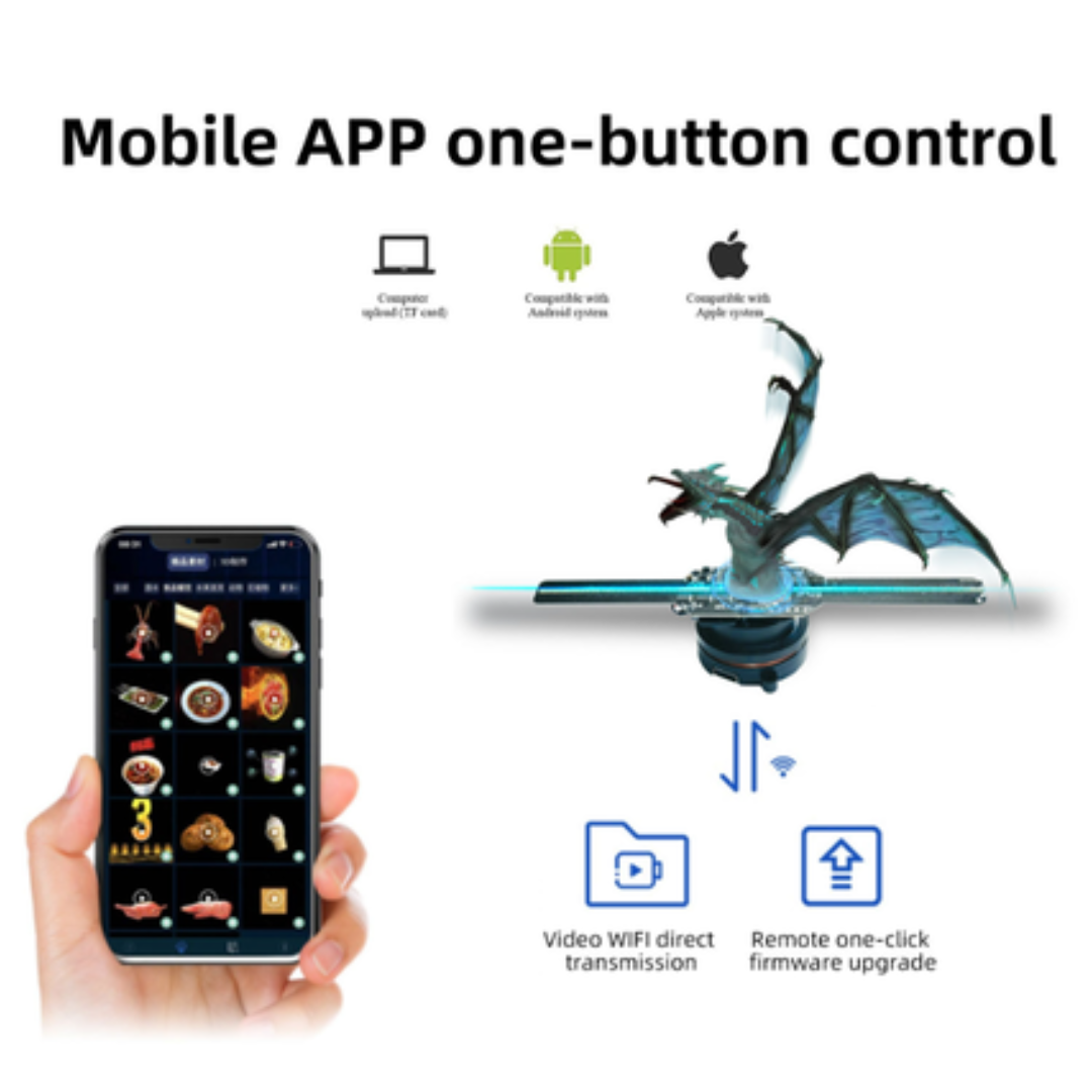 HolographicFan - 3D Holographic Display LED Projector