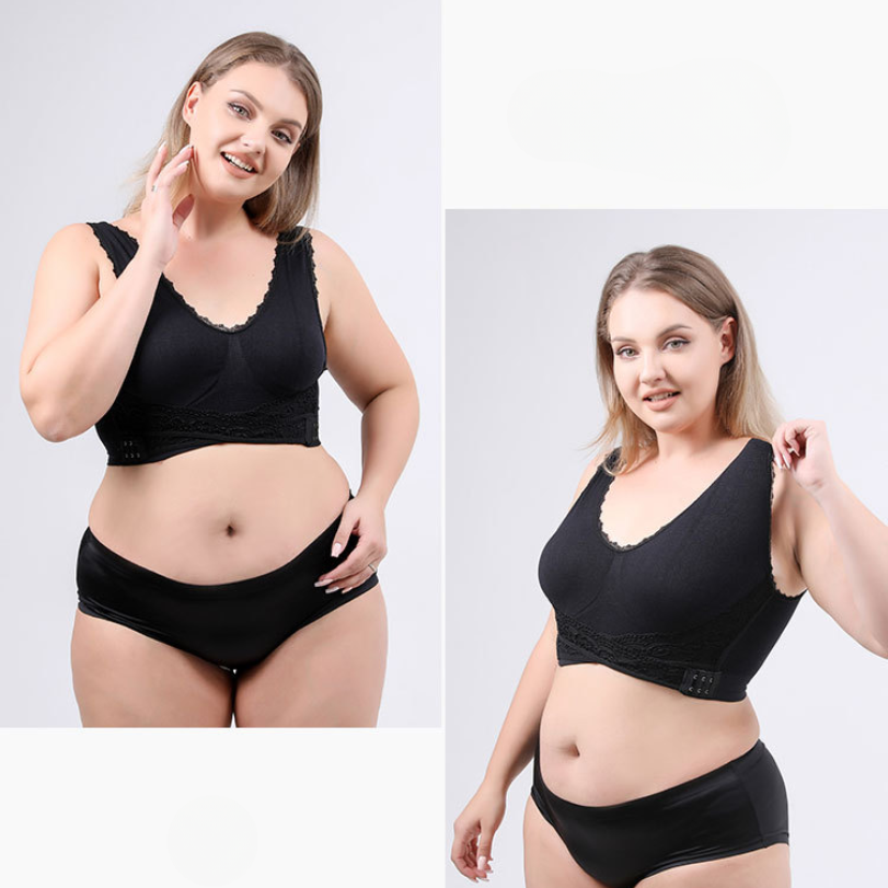 Icone™ LaceBra: Wire Free Front Cross Lace Lift Bra