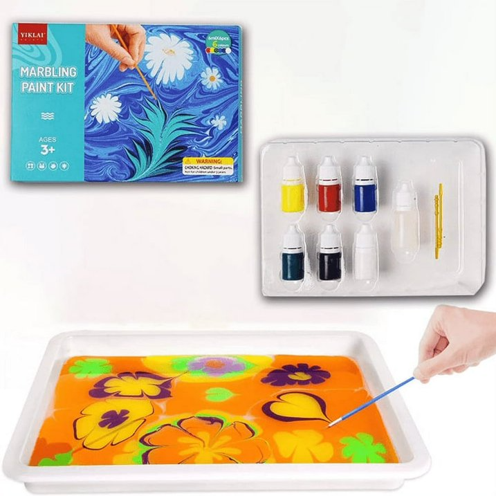Kletshuts™ KidArt: Watercolor Marble Kid Art Creative Play Set