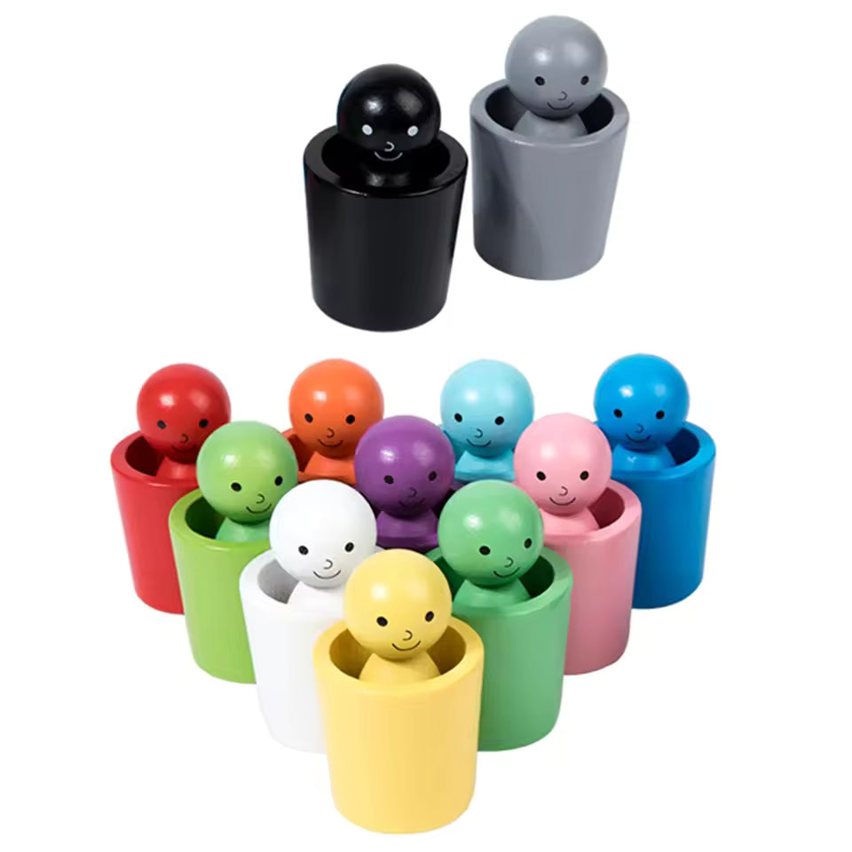 Kletshuts™ SortingCups: Educational Children Color Sorting Cups And Figure Game