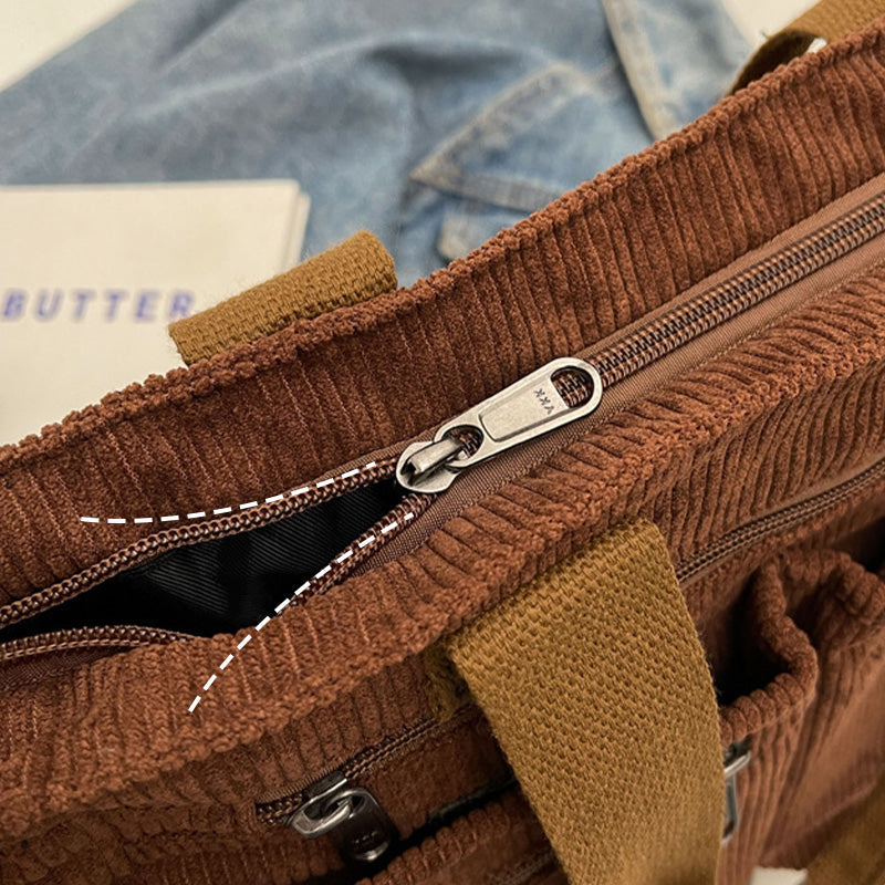 Icone™ CorduroyBag: Large Capacity Unisex Vintage Style Corduroy Bag