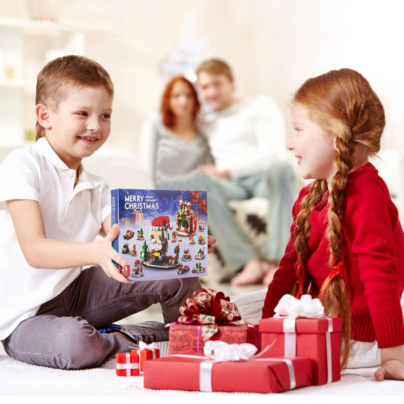 ChristmasBlocks: Christmas Advent Calendar Building Blocks Set
