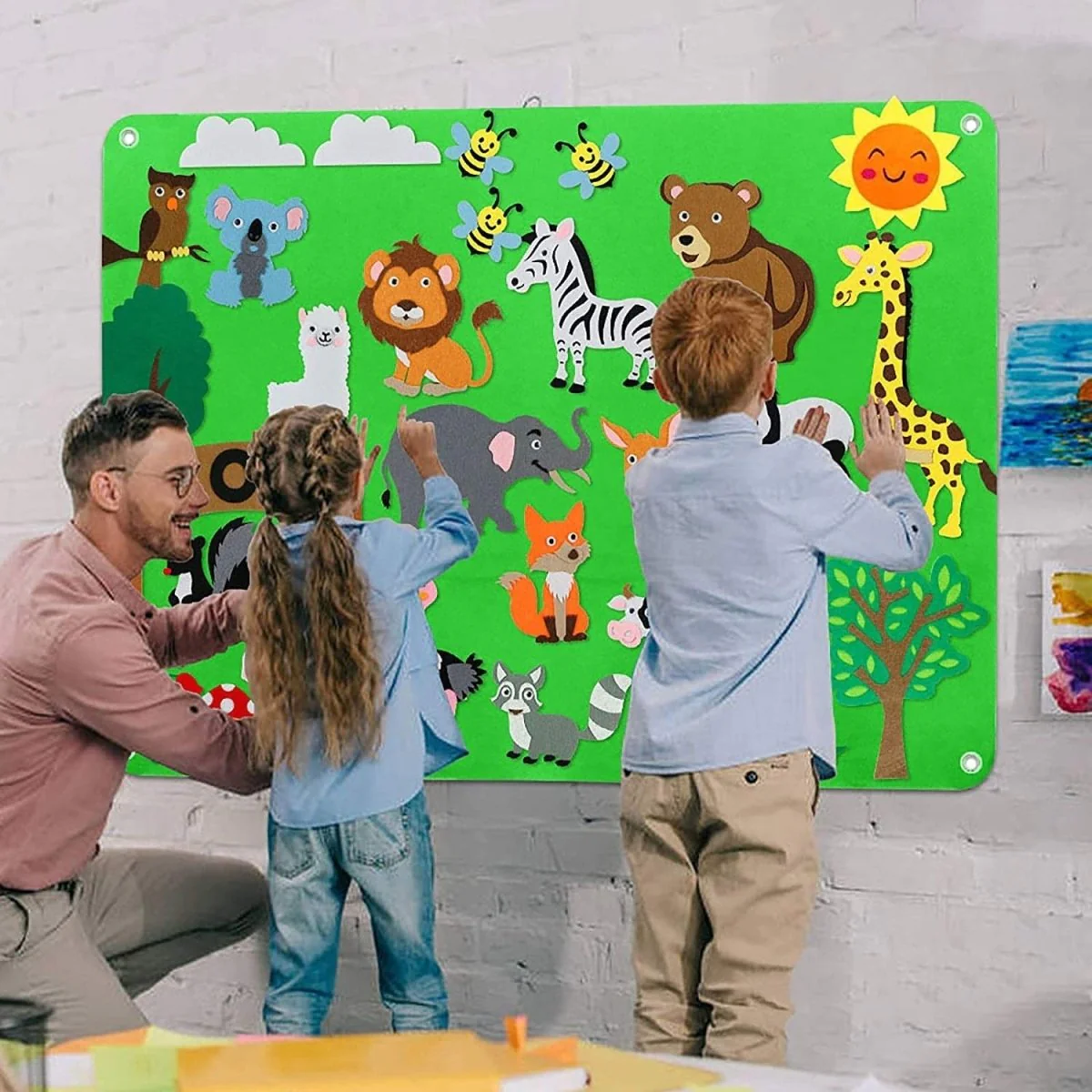 Kletshuts™ LearningBoard: Interactive Early Education Learning Board Set