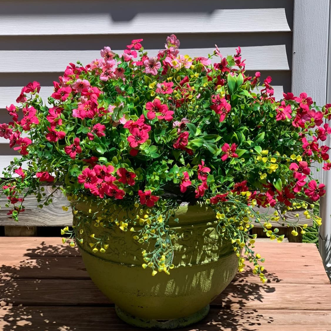 Globetrek° ArtificialFlowers 1+1 FREE: Outdoor and Indoor Artificial Flower Plants