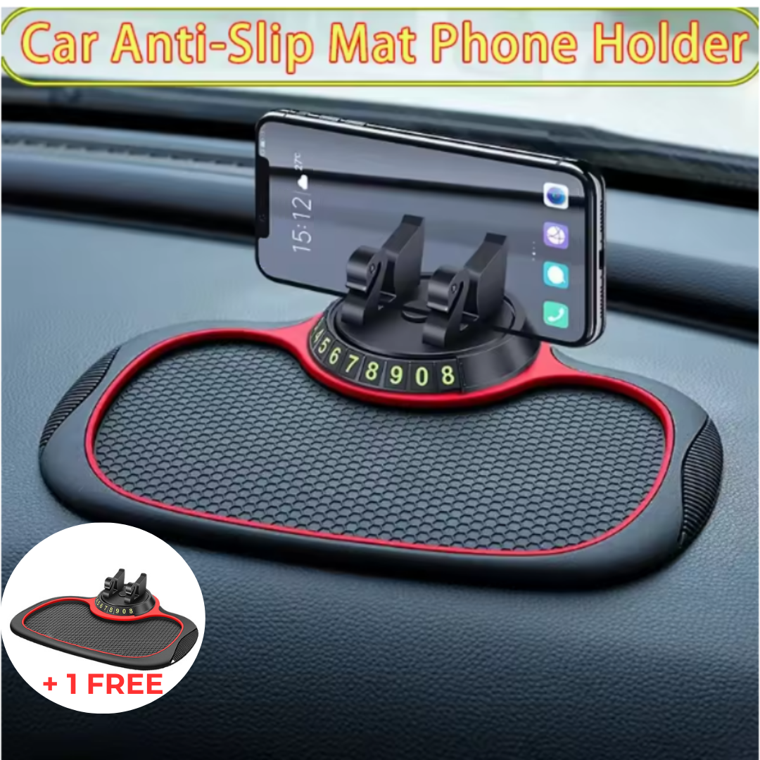 Holder360° PhoneMat 1+1 FREE: Multifunctional Non Slip Dashboard Phone Mat
