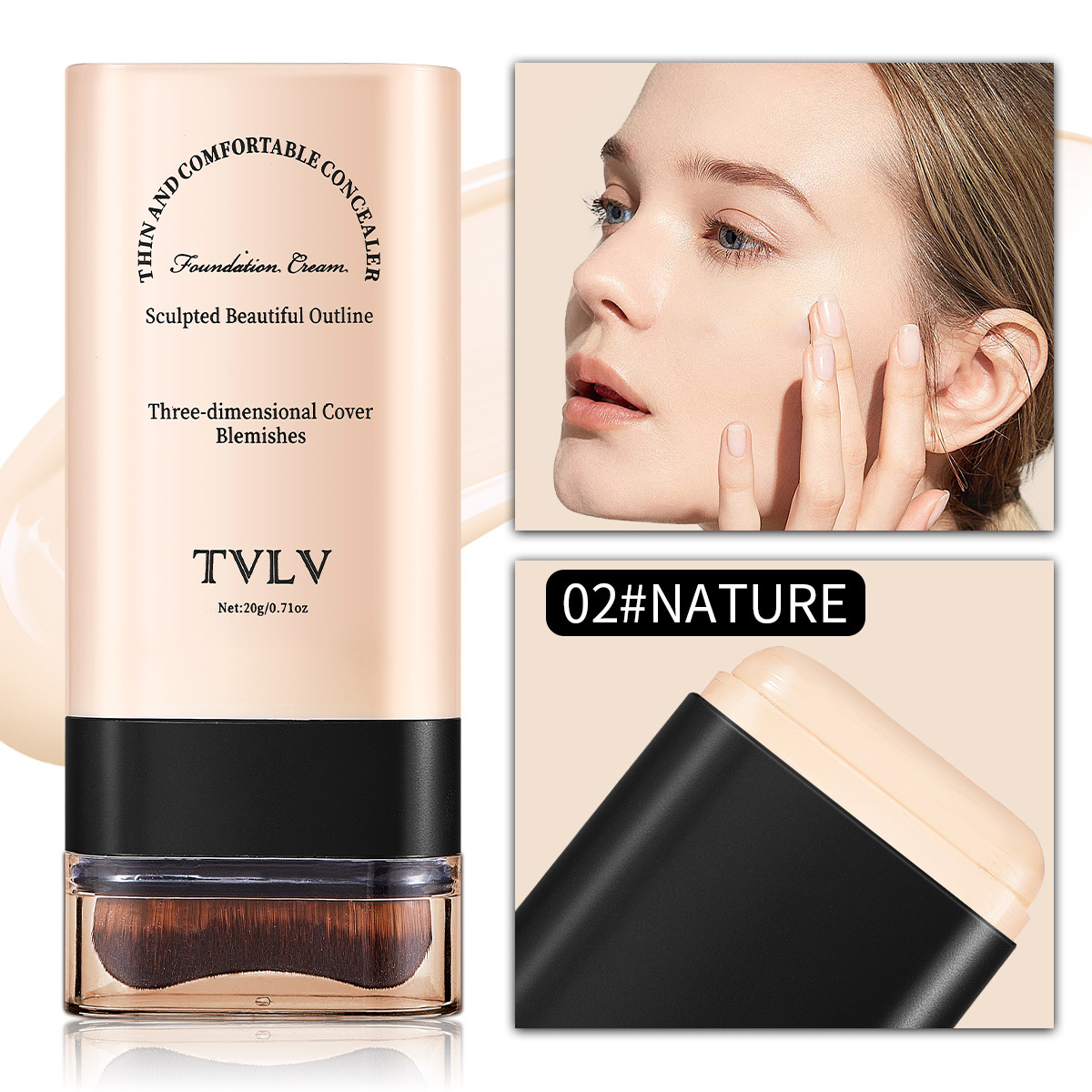 FoundationStick 1+1 FREE: Smooth Natural Coverage Foundation Stick On the Go