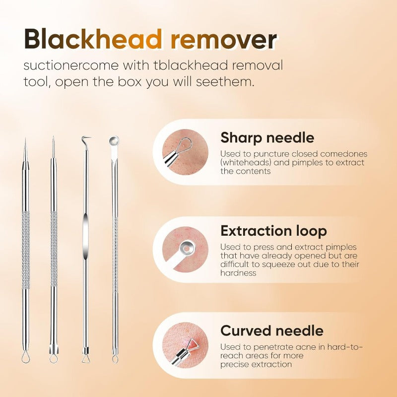 PoreRemover: Rechargeable Smart Blackheads, Whiteheads Pore Remover Kit