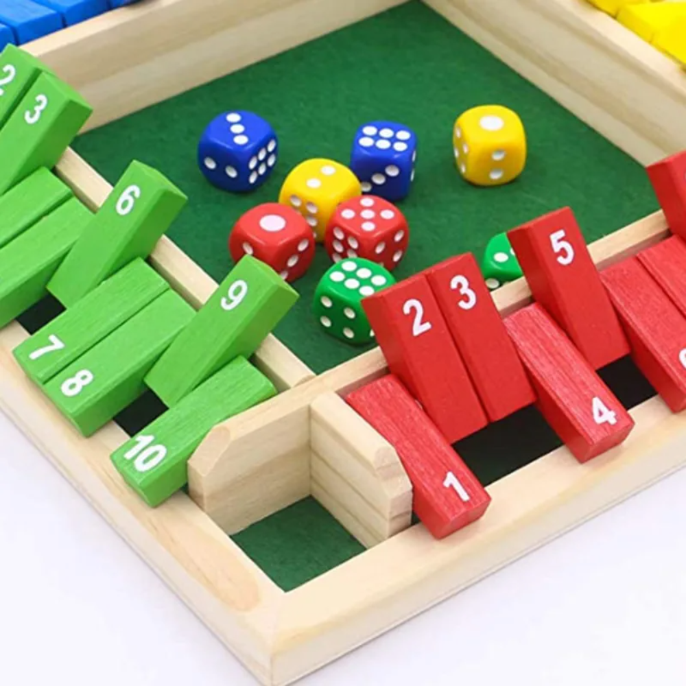 Kletshuts™ Woodys - Fun Interactive Family Shut The Box Board Game