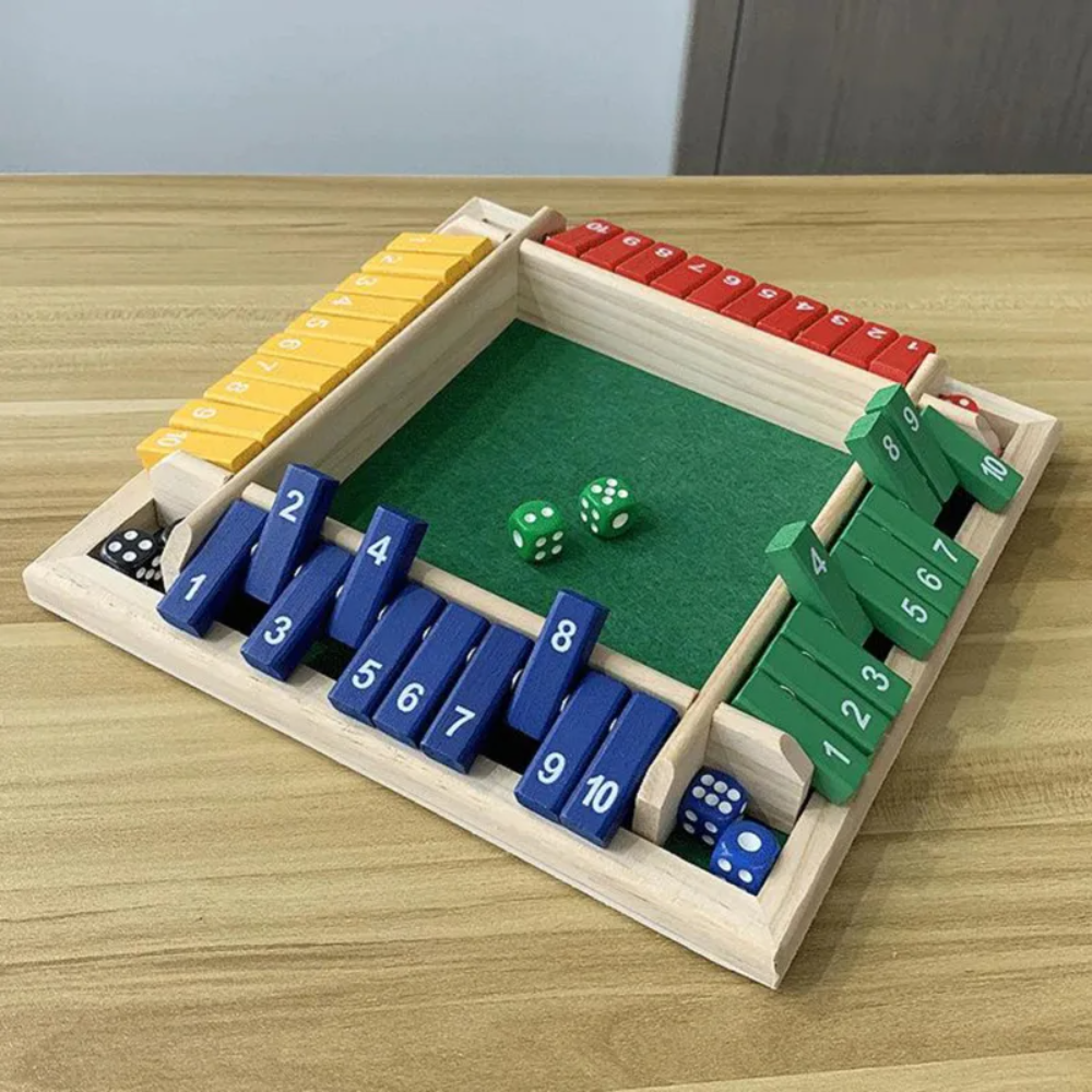 Kletshuts™ Woodys - Fun Interactive Family Shut The Box Board Game