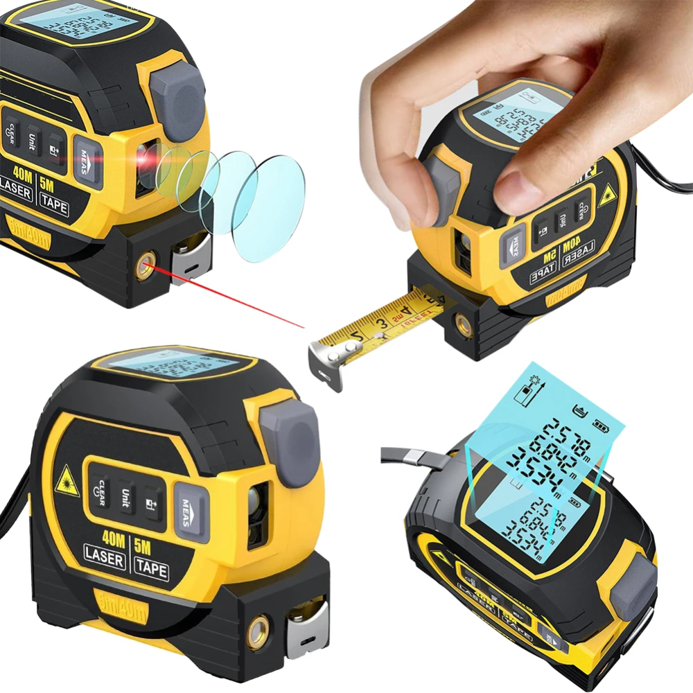 InfralaserTape - 3-In-1 Infrared Laser Tape Measure