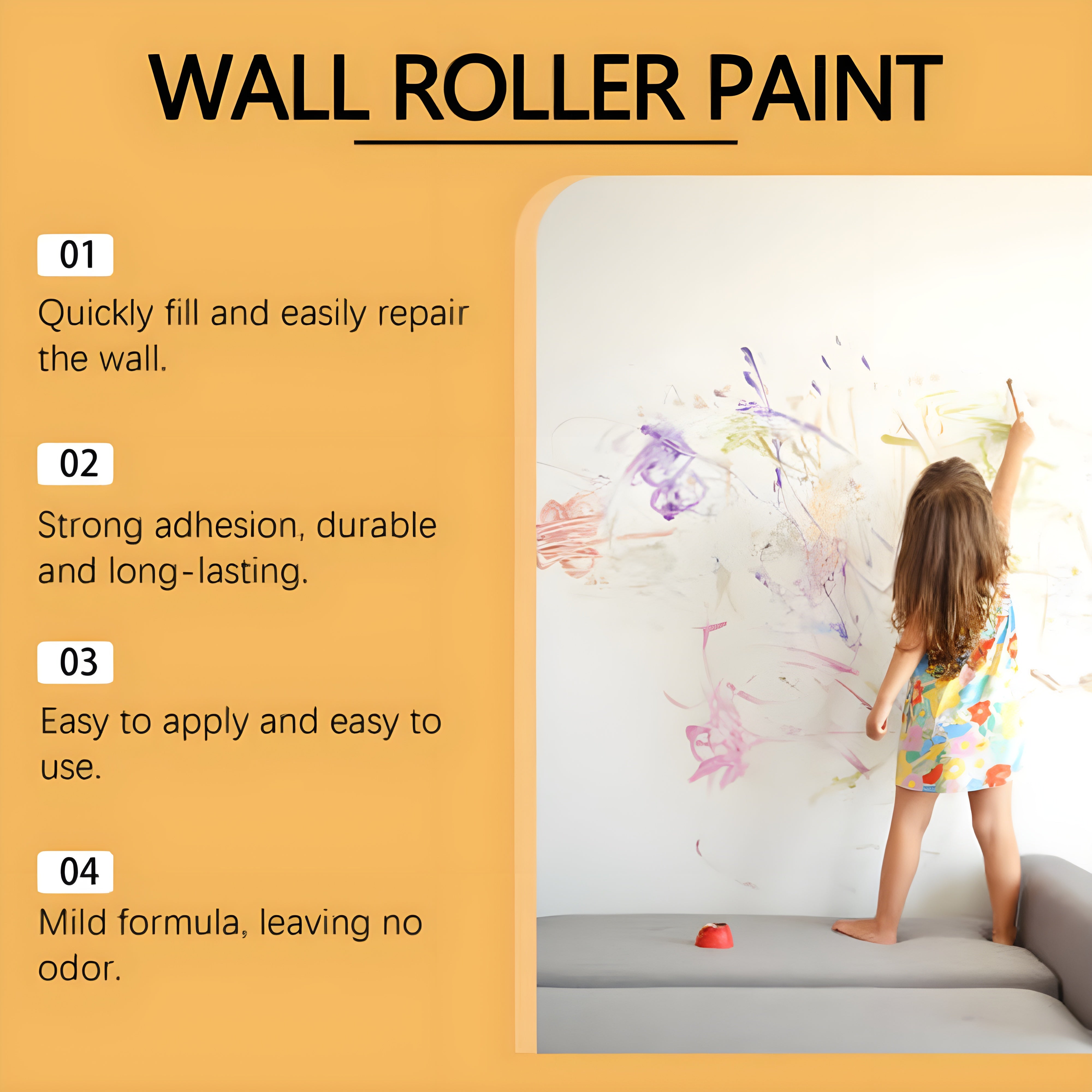Globetrek° RollerPaint: Easy Apply Wall Roller Paint For Smooth Coverage
