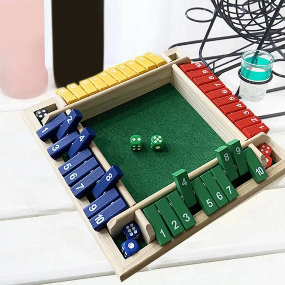 Kletshuts™ Woodys - Fun Interactive Family Shut The Box Board Game