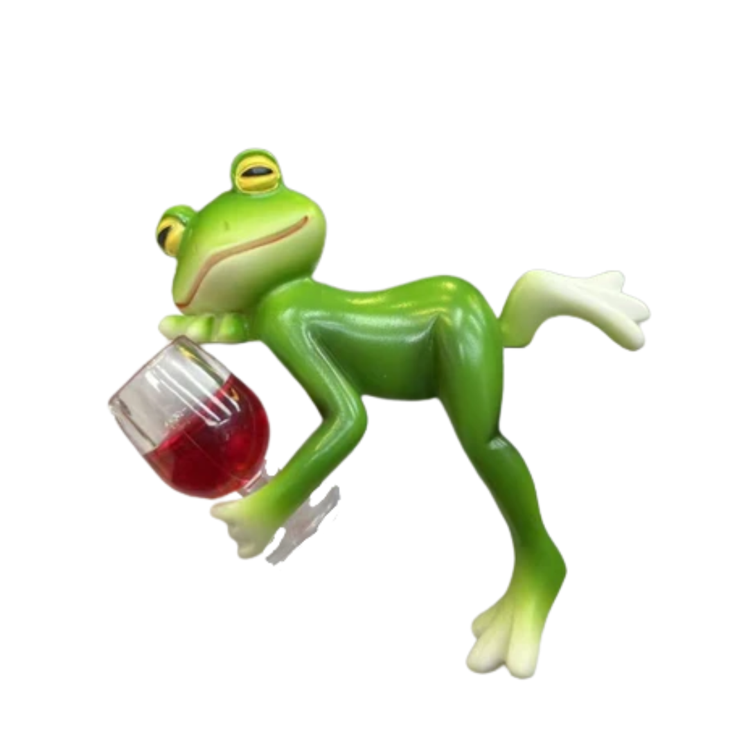 GardenOrnament: Cute Frog Decoration Hanging Pot Edge Garden Ornament