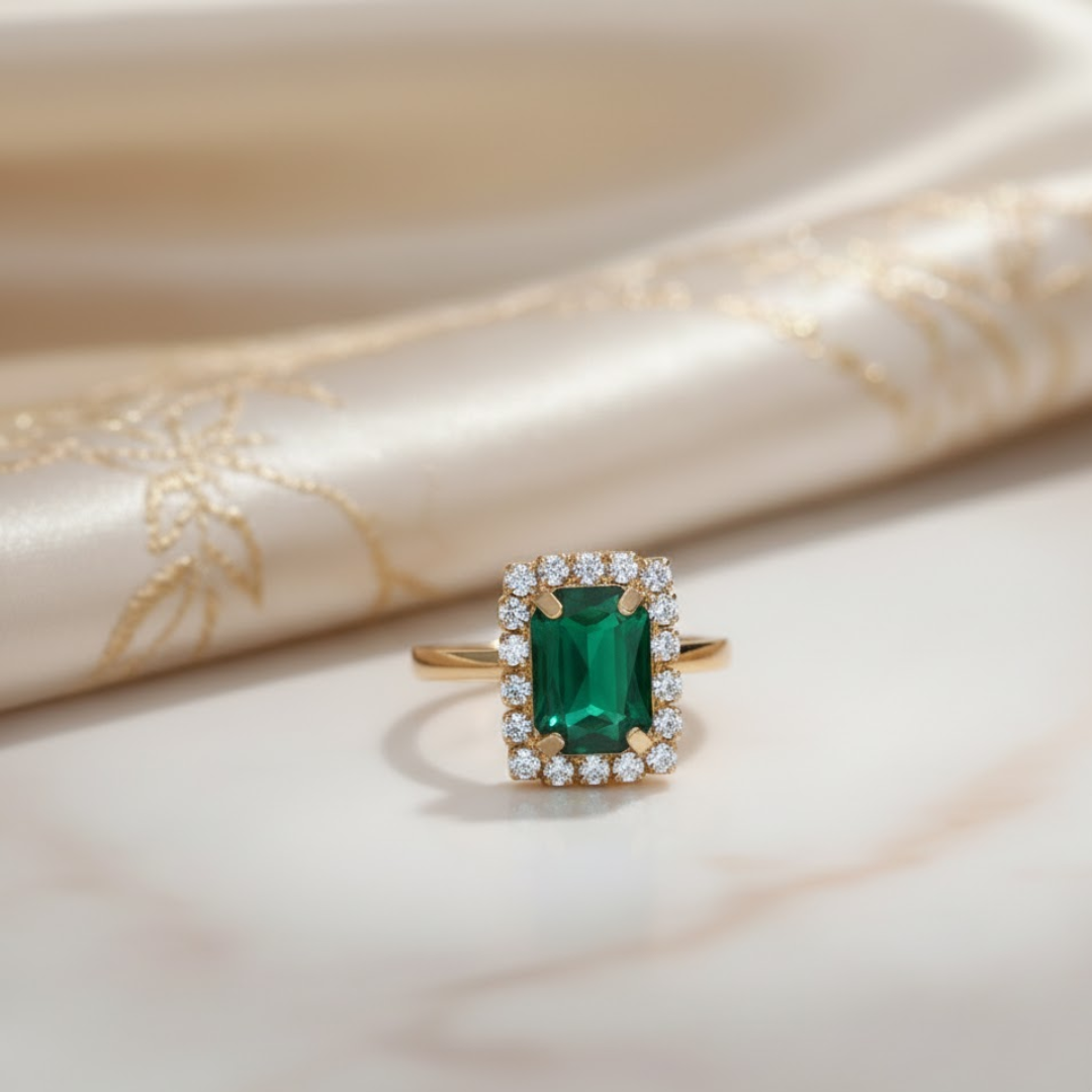 Jewelance™ JewelrySet: Fashion Luxury Emerald Green Jewelry Set Gift Box