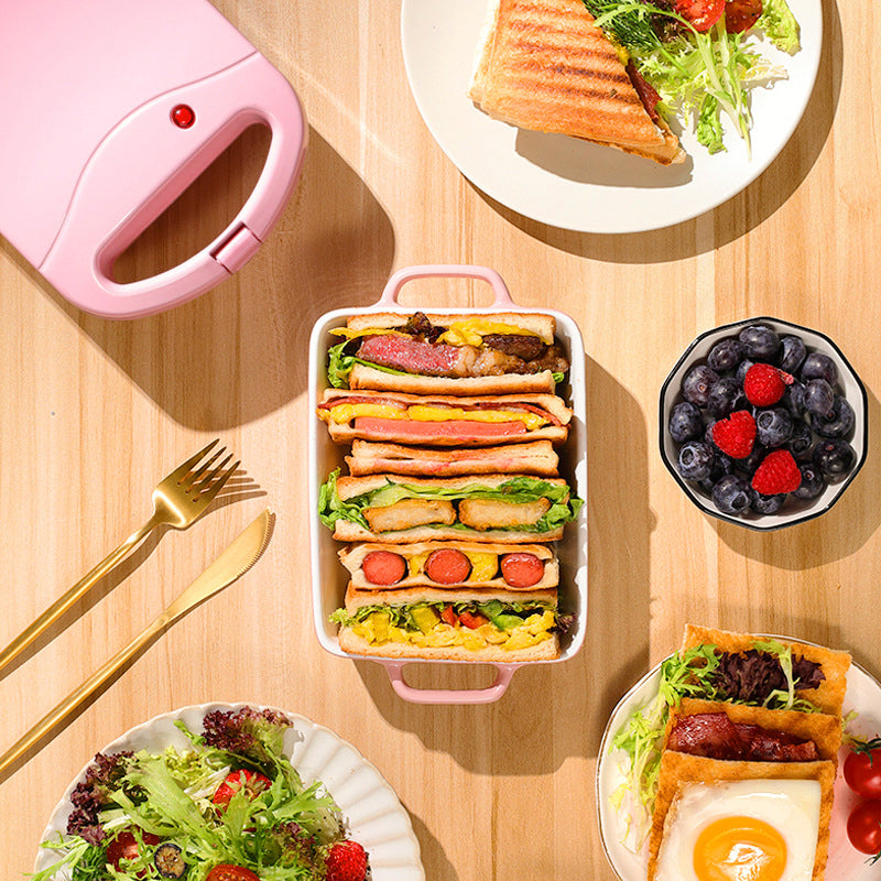 Globetrek° SandwichMaker: Mini Electric Breakfast Toaster And Sandwich Maker