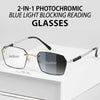 TintGlasses 1+1 FREE: Photochromic Blue Light Blocking Tint Reading Glasses