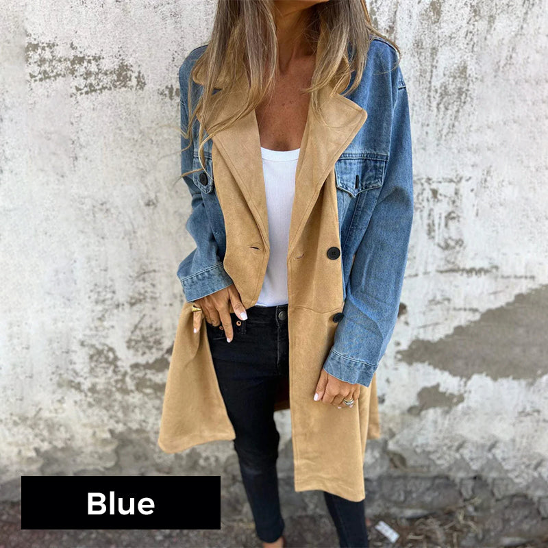 Icone™ LongCoat: Mid-Length Trench Coat With Stylish Collar And Pockets