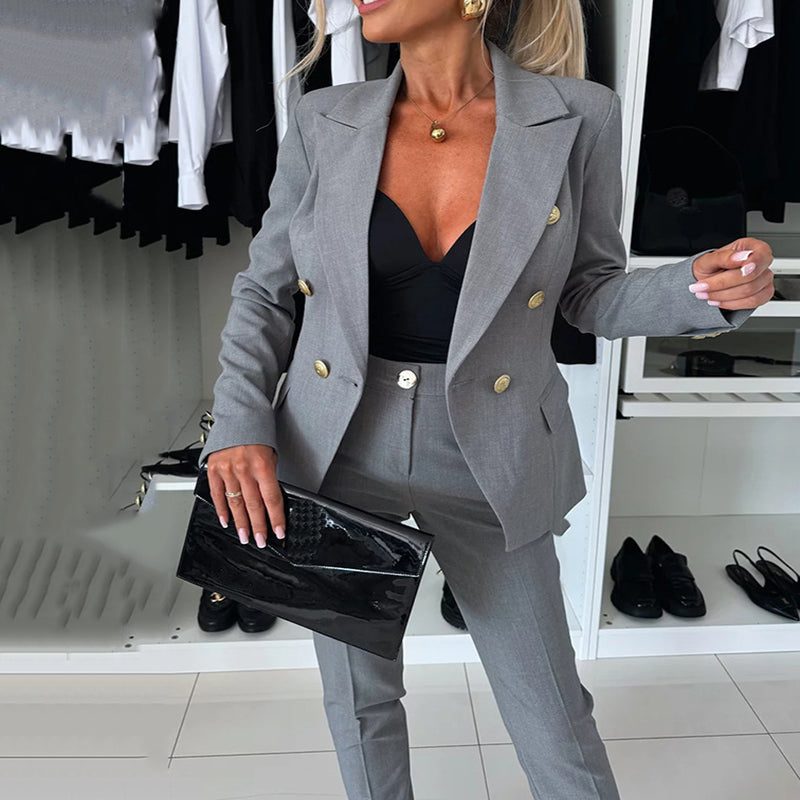 Icone™ FormalWear: Women's Blazer And Pant Suit Elegant And Formalwear Set