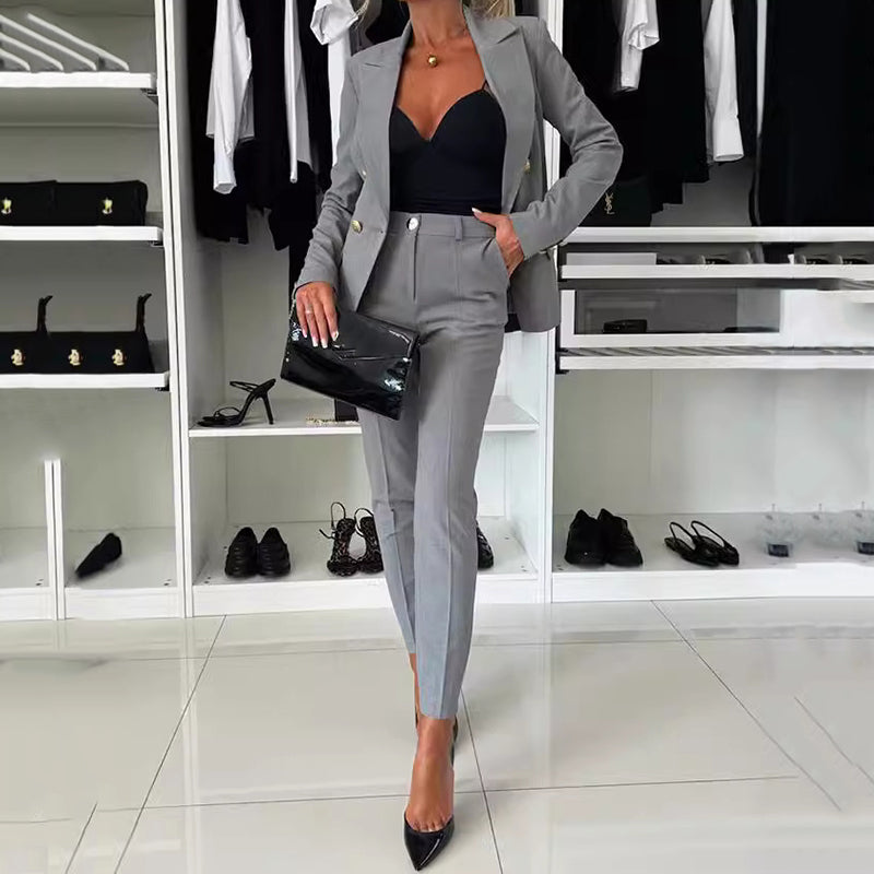Icone™ FormalWear: Women's Blazer And Pant Suit Elegant And Formalwear Set