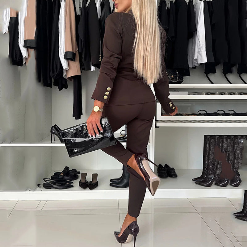 Icone™ FormalWear: Women's Blazer And Pant Suit Elegant And Formalwear Set