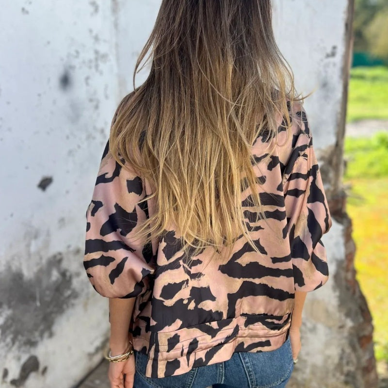 Icone™ ZebraJacket: Elegant Stylish Zebra Patterned Jacket