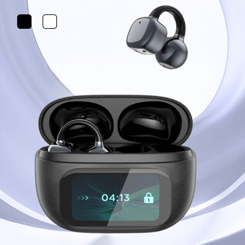 SmartEarbuds: Wireless Ear Clip Bluetooth Earbuds With Smart Screen Display