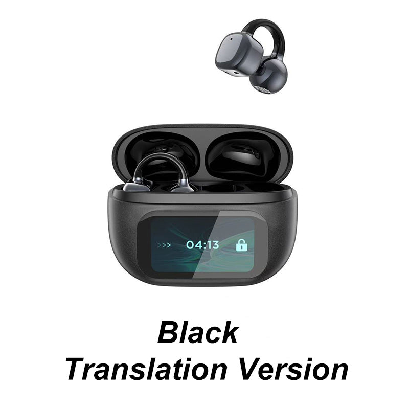 SmartEarbuds: Wireless Ear Clip Bluetooth Earbuds With Smart Screen Display