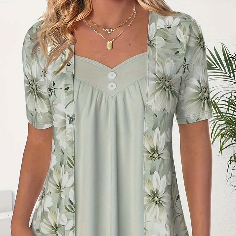Icone™ FloralTop: Women's Loose And Comfortable Stylish Floral Top
