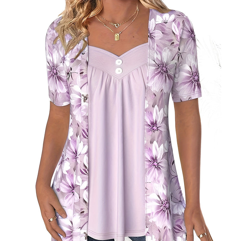 Icone™ FloralTop: Women's Loose And Comfortable Stylish Floral Top