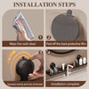 GlideHold® BathroomRack™: Modern Suction Bathroom Rack With U-Groove Design