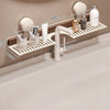 GlideHold® BathroomRack™: Modern Suction Bathroom Rack With U-Groove Design