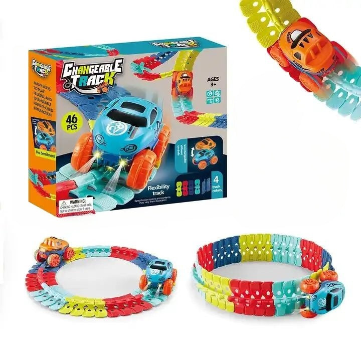 Kletshuts™ RaceTrack: Educational Fun Creative Flexible Race Car Track