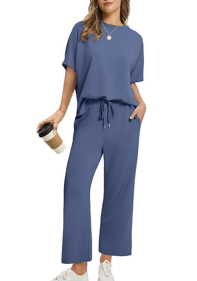 Icone™ ComfortSet: Casual Two-Piece Wide-Leg Comfortable Set