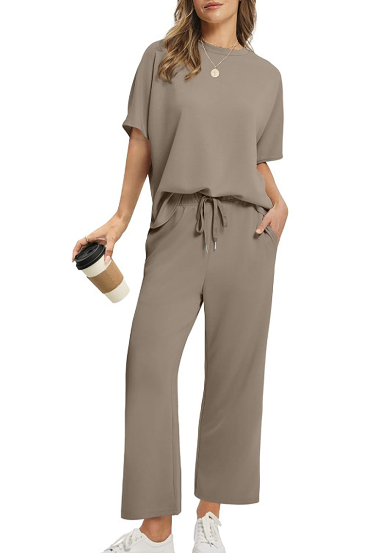 Icone™ ComfortSet: Casual Two-Piece Wide-Leg Comfortable Set